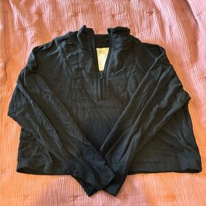 Aerie offline cropped quarter zip super soft